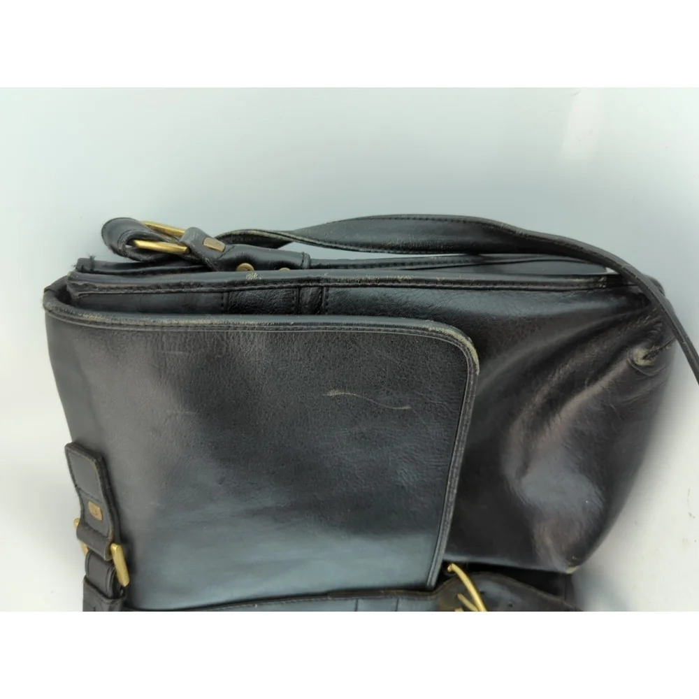 Hidesign Leather Briefcase Black 15x12 5